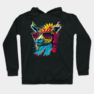 cool lama in sunglasses Hoodie